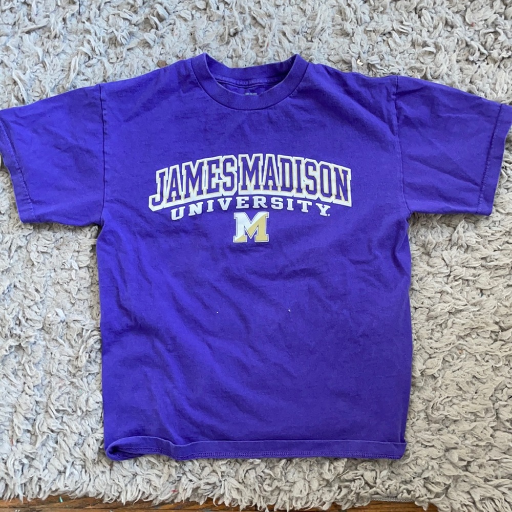 Purple JMU shirt